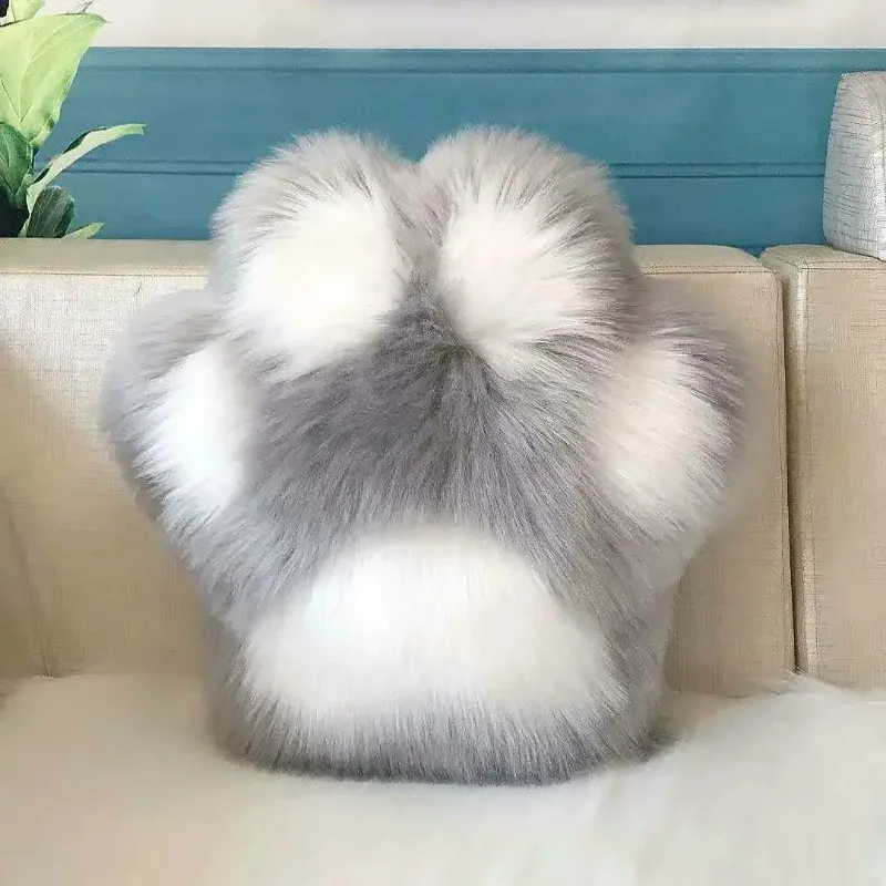 Christmas Present Cute Cat Paw Pillow Panda Paw Cushion Sofa Car Home Decor Soft Plush Stuffed Toy Birthday Gift for Friends