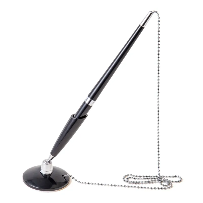 U75A Convenient and Style Desk Pen with Ball Chain Holder for Retailers and Offices