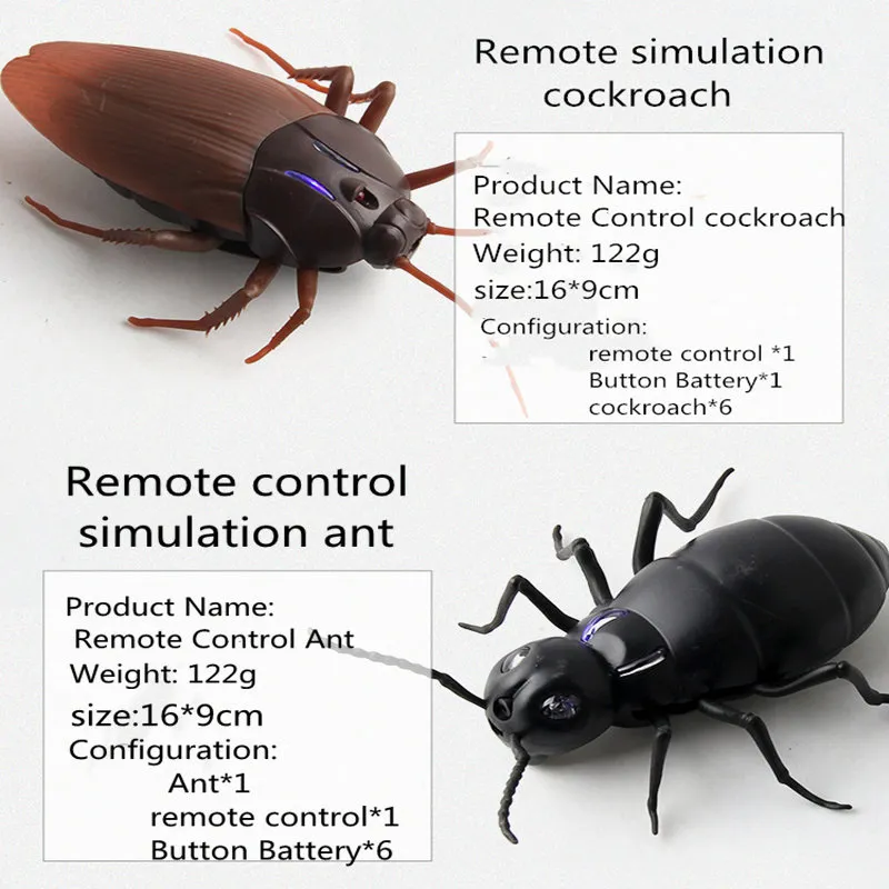 Government Remote Control Cockroach Backpack Infrared Remote Control Cockroach Toy Realistic RC... From Ddmylovely ...