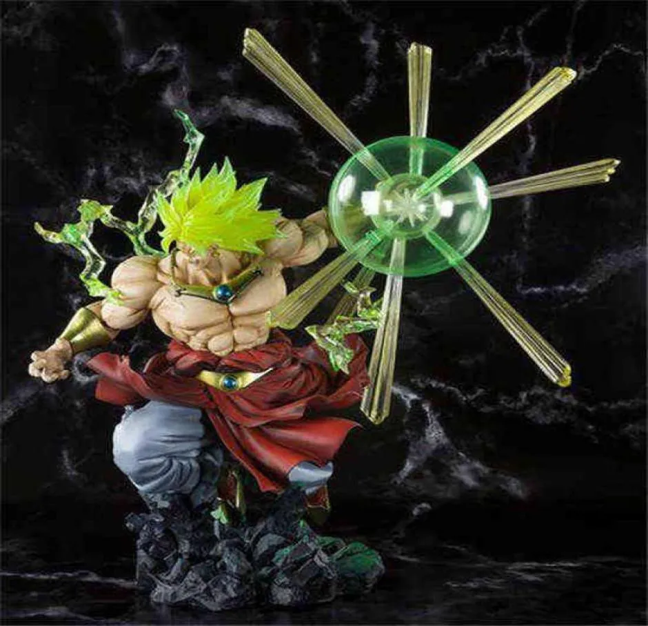 23 cm japansk anime Super Broly PVC Action Figur Toy Adult Statue Collection Model Doll Children Christmas Gifts H11052065602