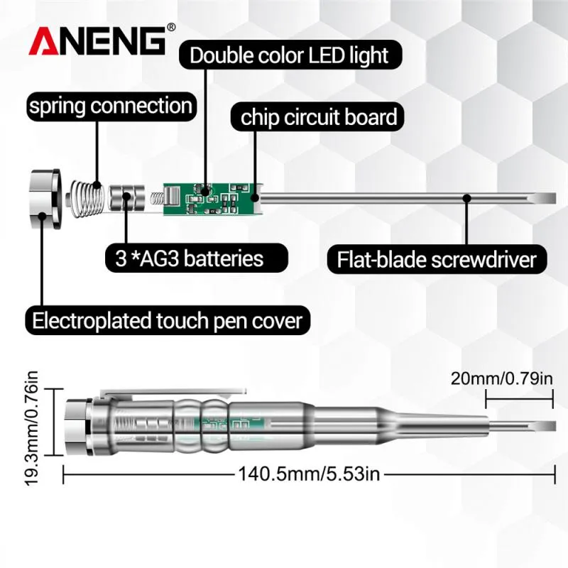 Smart Non contact de tension Détecteur de tension PEN TEST ÉLECTRIQUE TEST COURNIVURVEUR 24-250V DÉTECTION DE TENSION TESTER TESTER TESTIVER TEST CURN