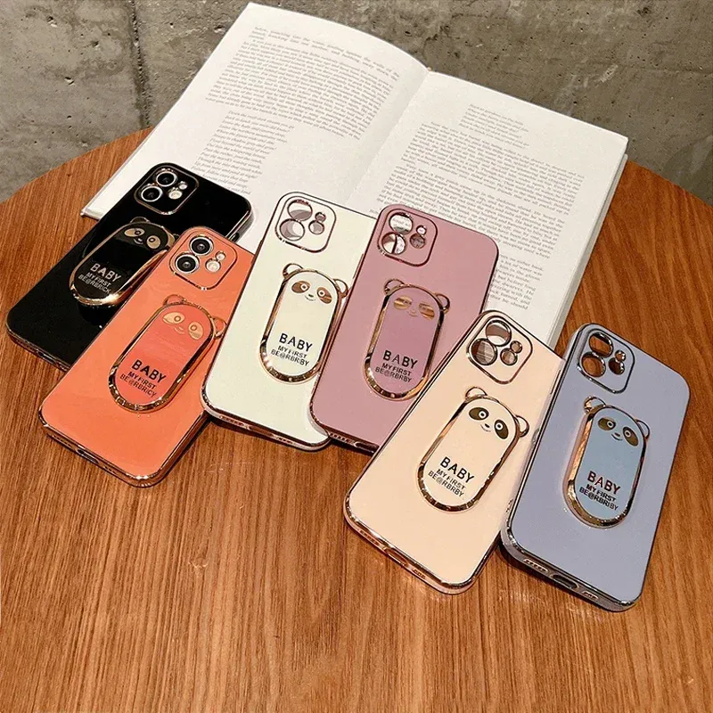 For Funda Xiaomi 13T 12T 11T 12 11 T 13 Pro Lite 12X Mi 11 Pro Lite 11Lite 5G NE 12TPro Case Luxury Plating Holder Phone Cover