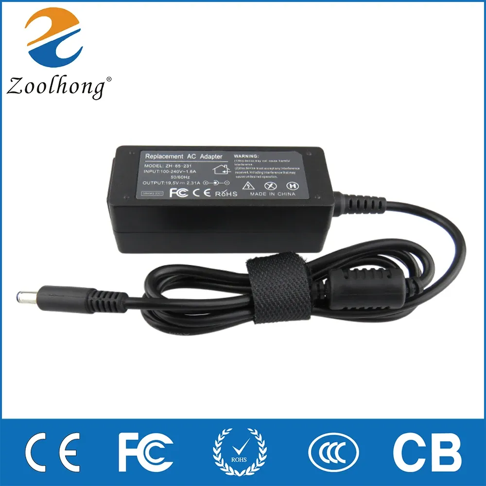 SHAVERS 19,5 V 2,31A 45 W AC Adapter Laptop ładowarka dla Dell Inspiron 11 13 14 17 15 7000 5000 3000 Seria 4,5*3,0 mm zasilacz Laptop