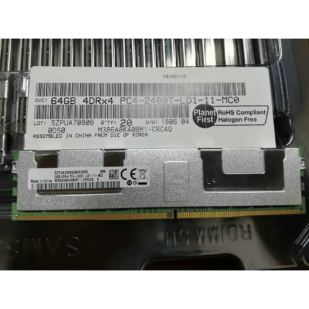 Samsung 64GB DDR4 2400 MHz 4DRX4-2400T Server RAM Memory Module