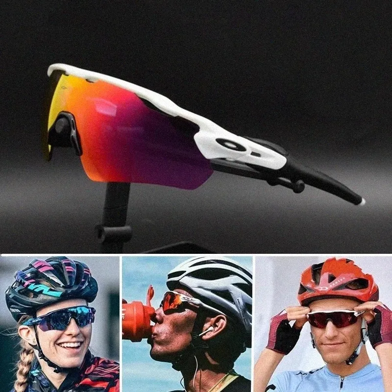 Luxury Oakleis Mens Sun Verres Cycle Sports Lunettes de soleil Designer Womens Riding Outdoor Cycling Polaris Mtb Bike Goggles J6R8 # A8541 Tabb