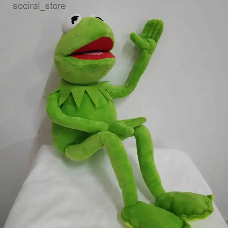 Gefüllte Plüschtiere 45 cm Cartoon Die Muppets Kermit Frog Plüschspielzeug weicher Boy Stoffed Puppe für Geburtstagsgeschenk Hochqualität L411