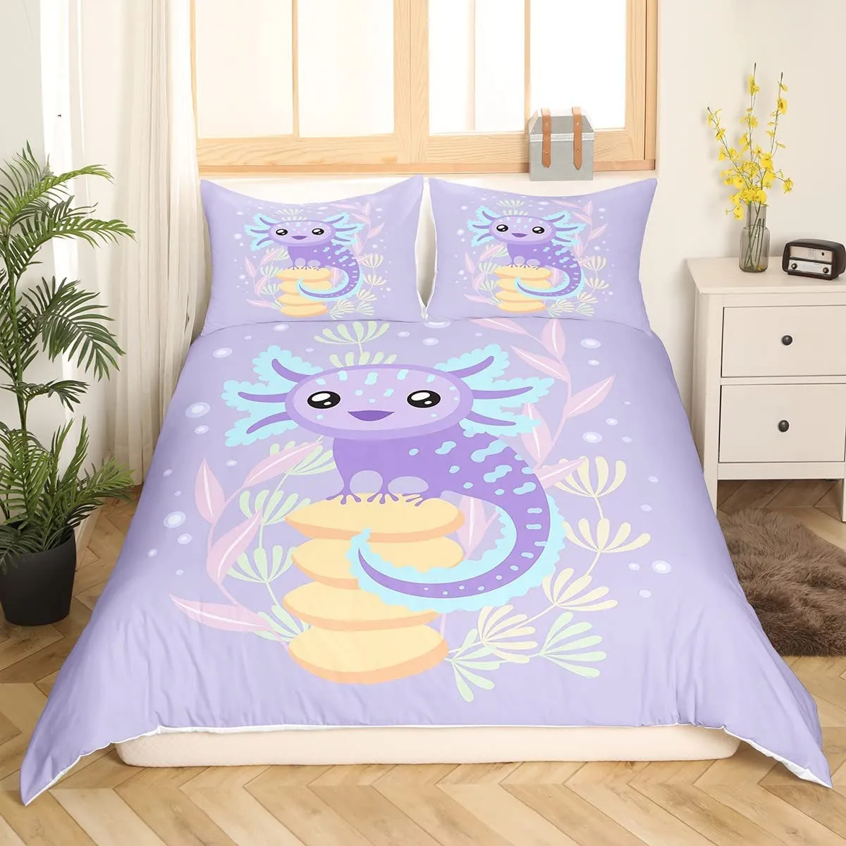 Huntrix Anime Bettwäsche-Set 135x200cm - Mikrofaser Mit 2 Kissenbezügen