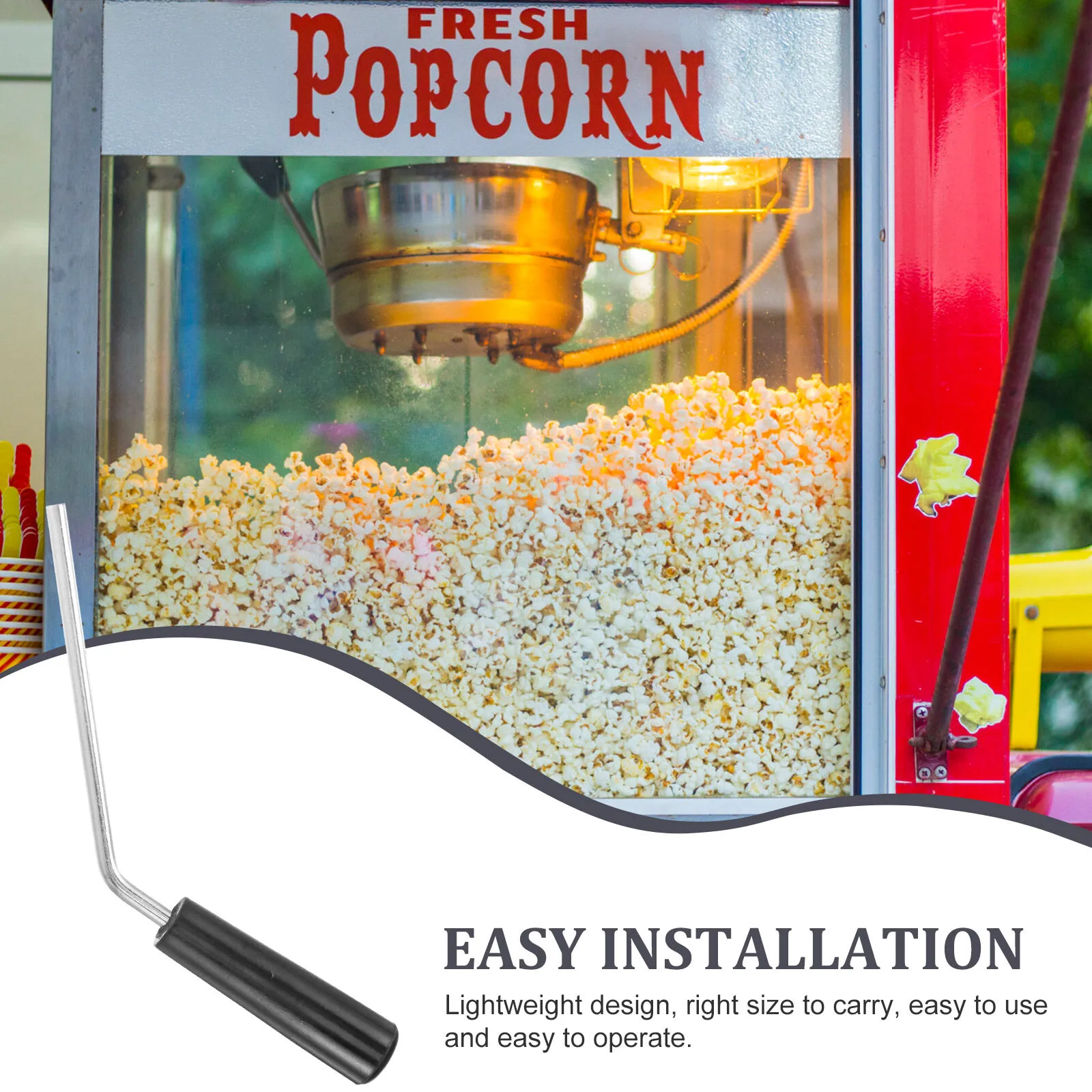 Popcorn Maker Part Bouton Pot Handle de remplacement Machine accessoire Plastique Plastique