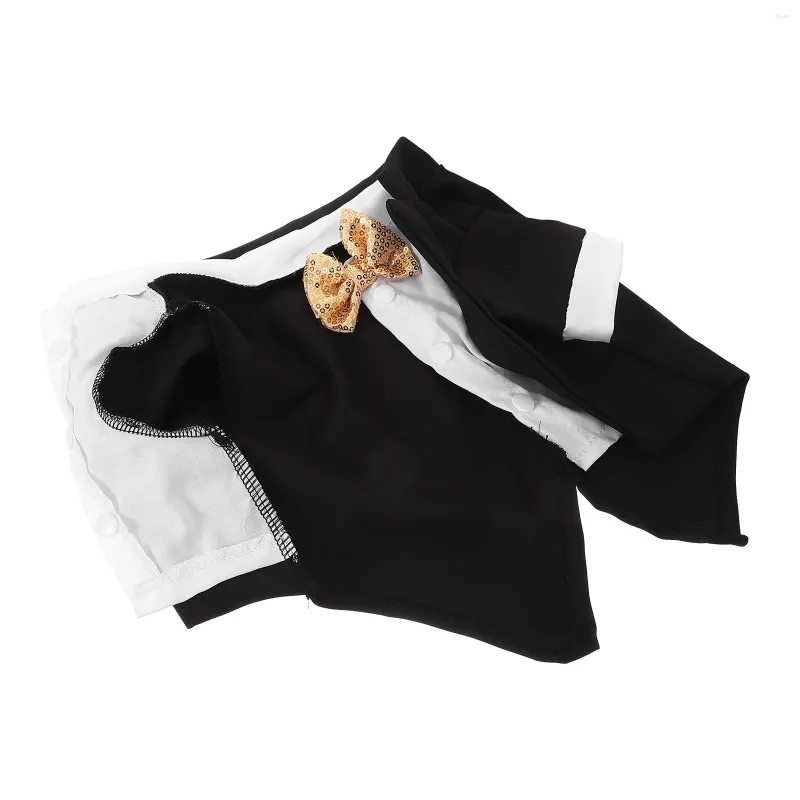 Hundkläder 1 Set Puppy Formal Dress Bedårande Pet Cat Tuxedo outfitkläder för födelsedagsbröllop