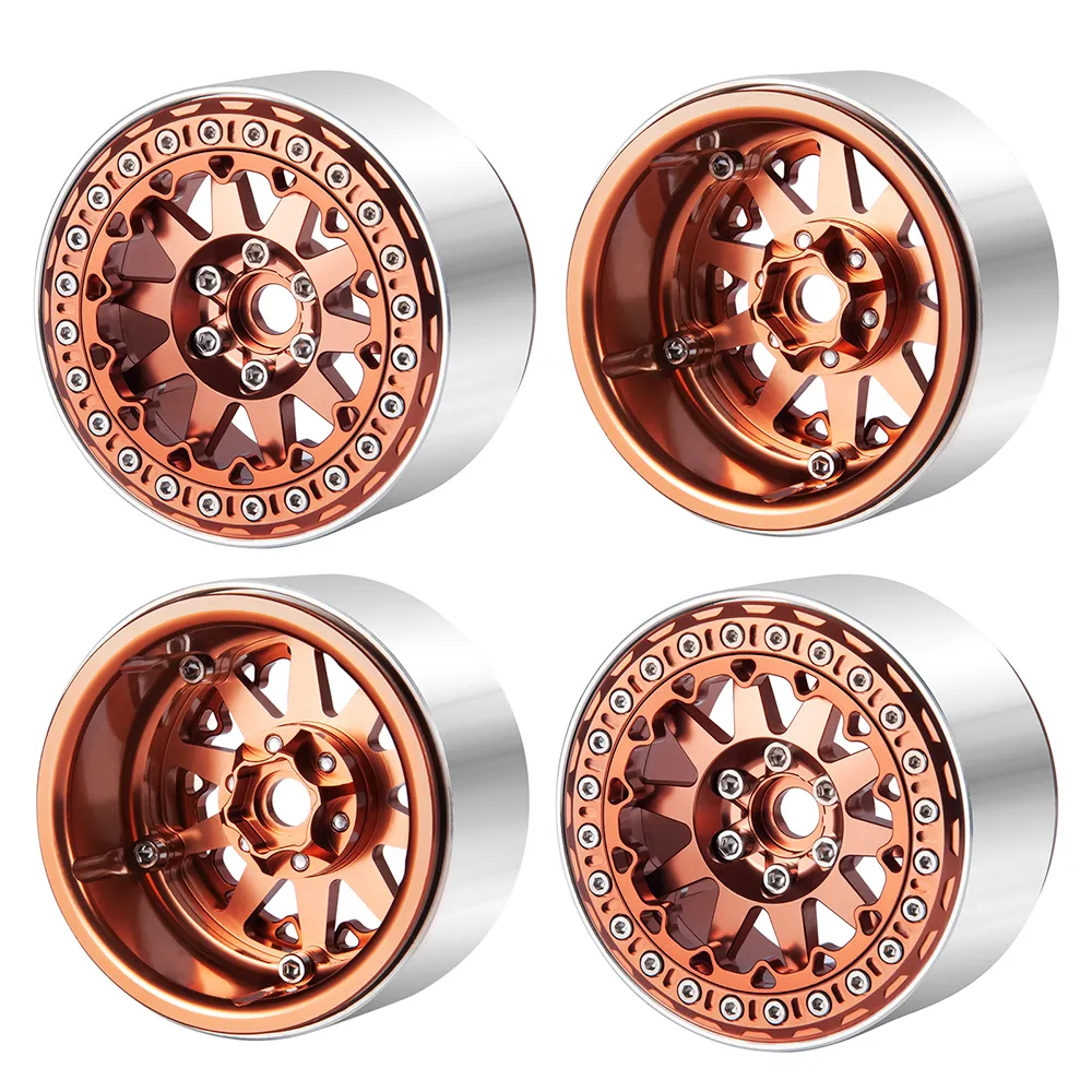 DHgate.com:AXSPEED 4PCS 2.2 Metal Beadlock Wheels Hubs for