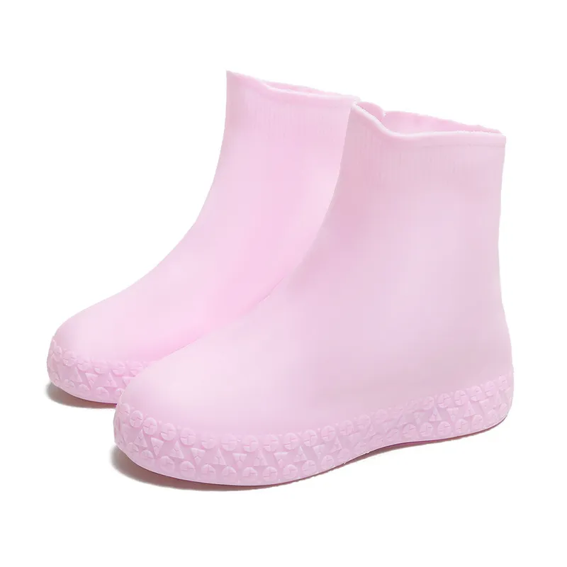 New Women Men Silicone Shoes Covers Short Slip-resistant Shoes Protector Rain Boots Water Shoes Accessories For Rainy Days AL78