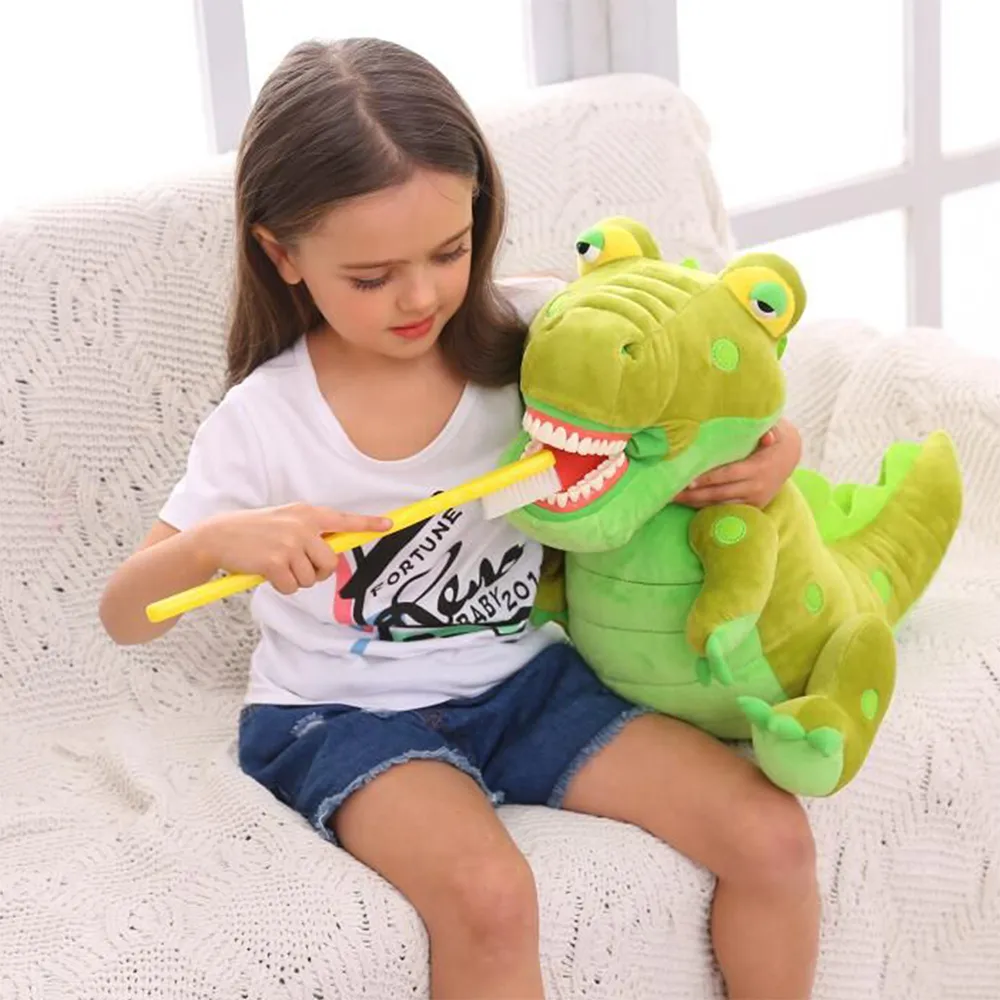 Dental Plush Toys With Teeth Model Cute Animals Plush Doll Teeth Brush Teaching Model Toy For Kids Educational Dentistry Toys