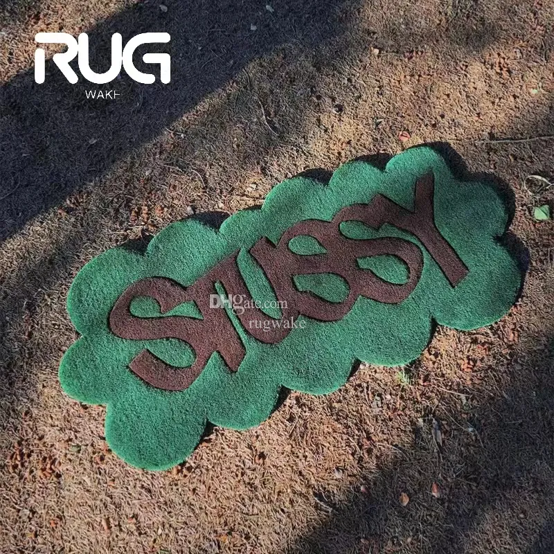 Rugwake Stu Logo dicker Teppich handgefertigter Teppich großer Bodenmatten Dekorationsbereich Teppich