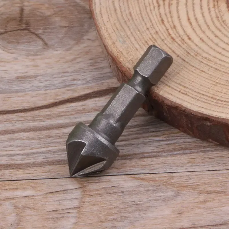 6 Flötenkaltersink -Bohrer 90 -Grad -Punktwinkelschalme Schneidholz für Holzbearbeitung