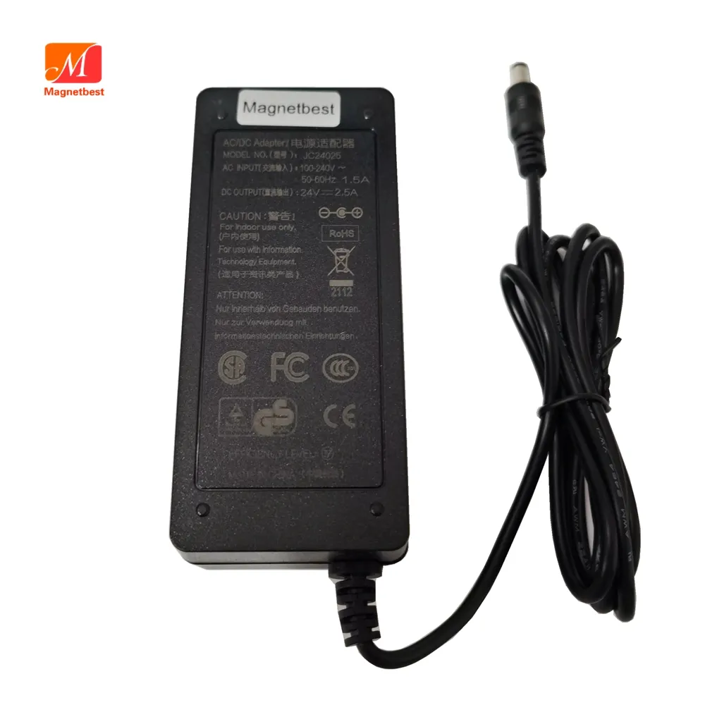 Chargeur adaptateur 24V 2.5A pour Casio Casio Synthesizer Arrange Electronic Organ MZ-X500 MZ-X300 CT-X5000 CT-X5100 Alimentation