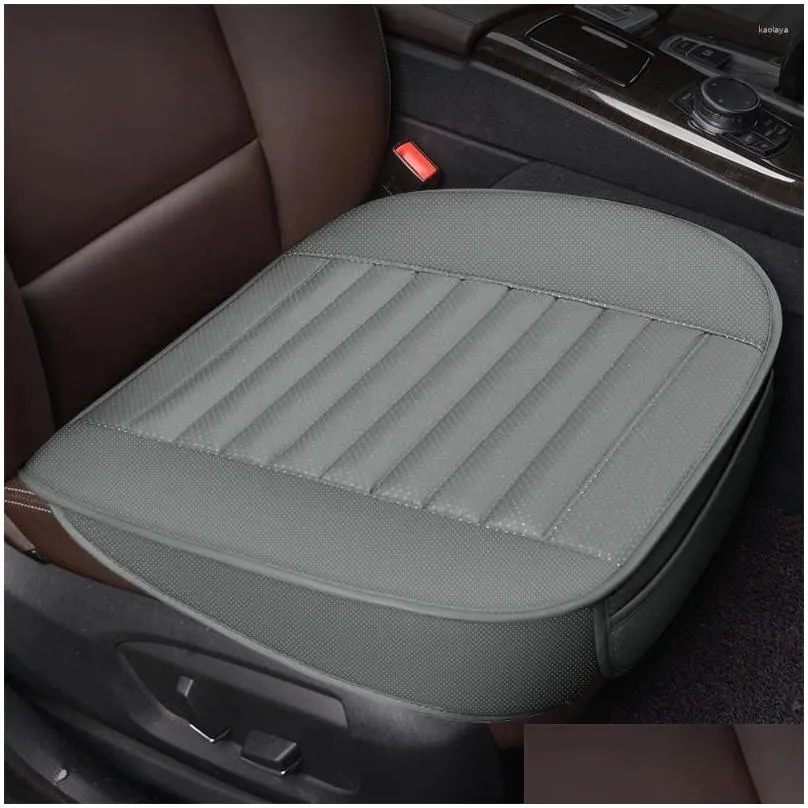 Car Seat Covers Ers Pu Leather Interior Seats Er Cushion Protector For Mobiles Suv Trucks Vehicle Accessories Drop Delivery Automobile Otobf