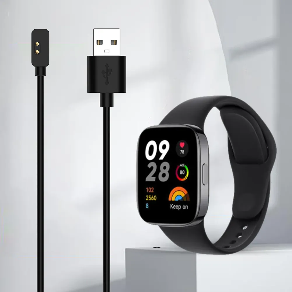 Magnetic Smart Bracelet Charging Cable USB Smart Watch Charging Cable 2 Pin Charging Cord for Redmi Watch 3 Lite /Active/Band 2