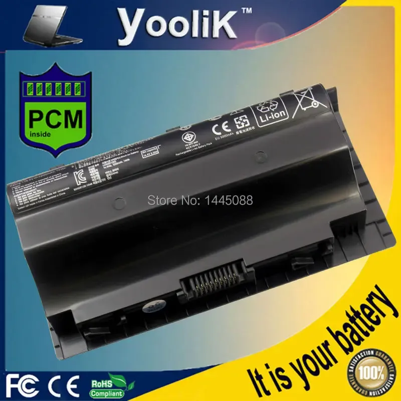 Batteries New 5200mAh 14.4V 8 cell replace Laptop Battery A42G75 For Asus G75V G75 3D G75VW 3D G75 G75VW G75V 3D Series black