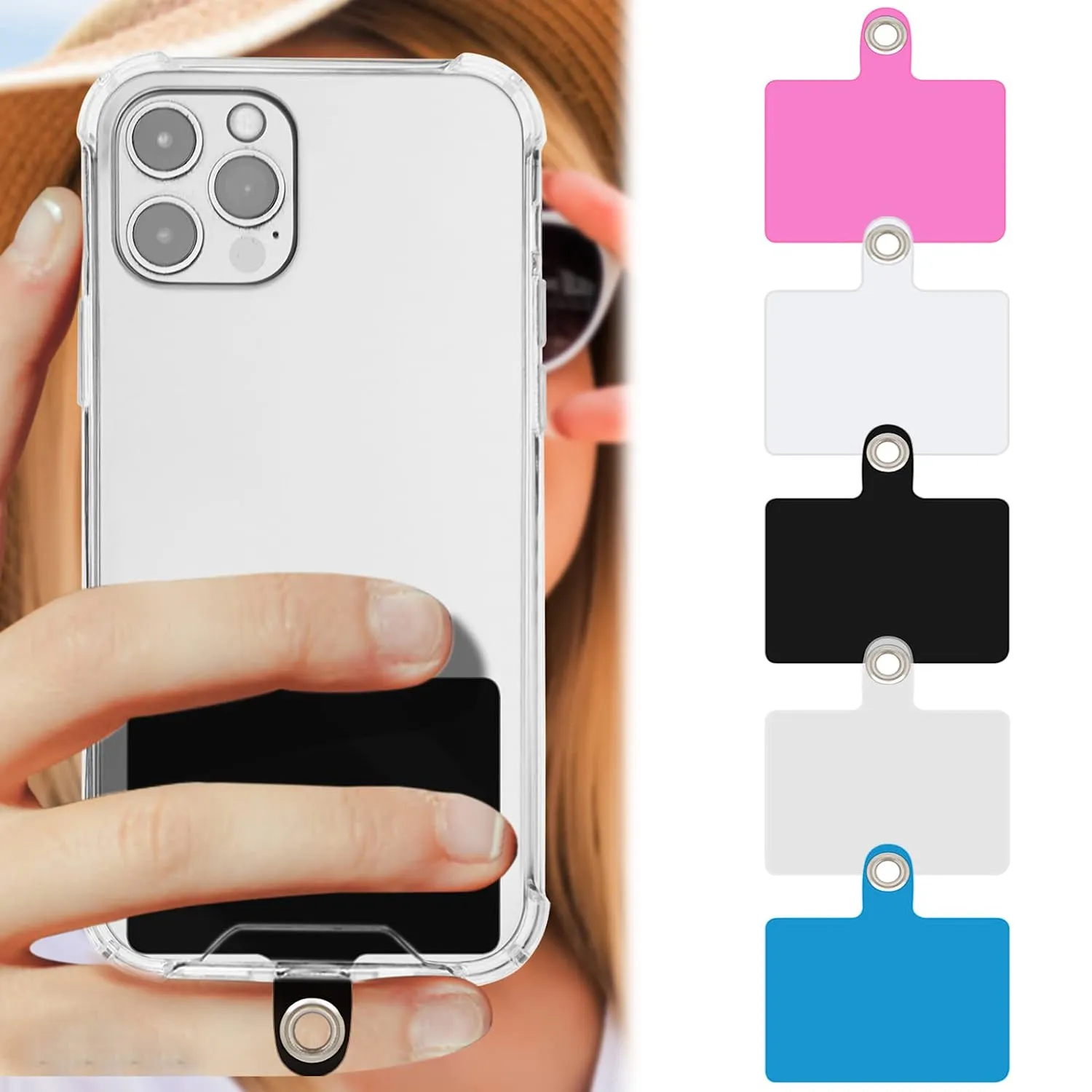 Phone Charm Phone Lanyard Tether Tab - Universal Adapter For Full-Cover  Cases (Works With IPhone, Samsung & More) - 2 Pack Phone Wristlet