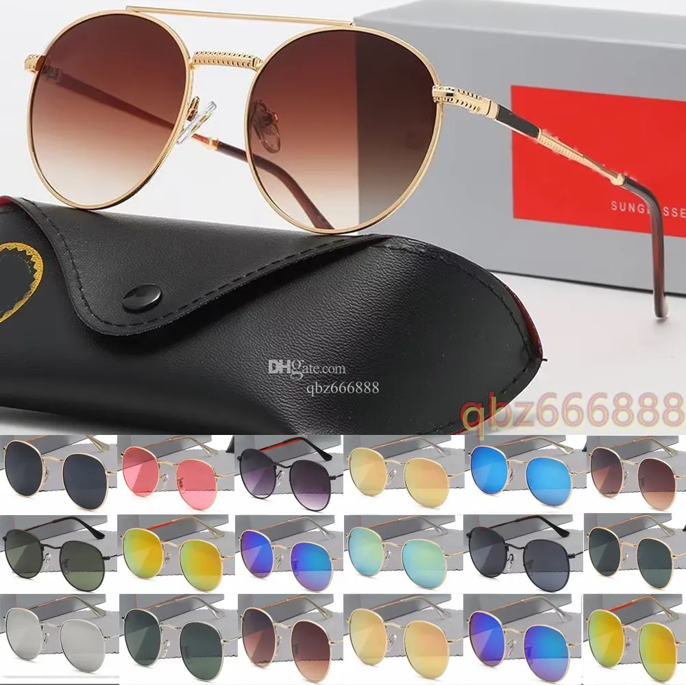 Dessinger Sonnenbrille Klassisches runde Design UV400 Eyewear Metall Gold ML 3447 3548 Rahmen Sonnenbrillen Frauen Spiegeln Sie Sonnenbrillen Polaroidglaslinse