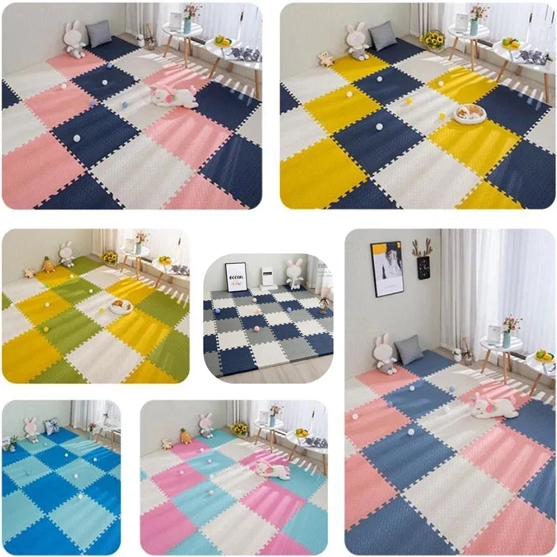 Baby Puzzle Mat Interlocking Foam Play Mat Tiles Soft EVA Foam Floor ...