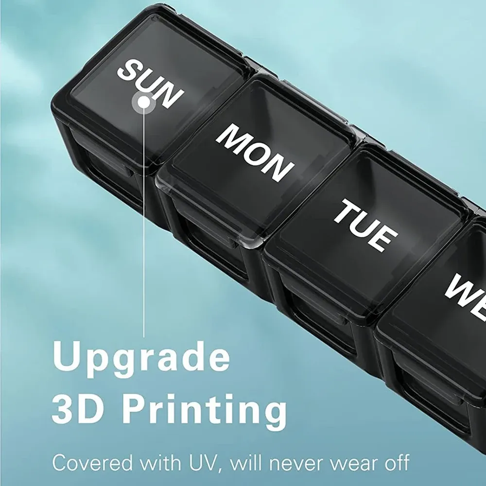 Monthly Pill Organizer, 28 Day Pill Box, 4 Week Moisture-Proof Medicine