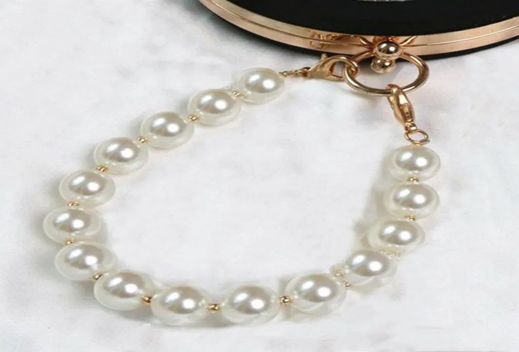 Cinghie per sacchetti corti perle perle 25cm30cm35cm40cm manico a tracolla corta maniglia per borse a catena fai da te Accessori 96663942