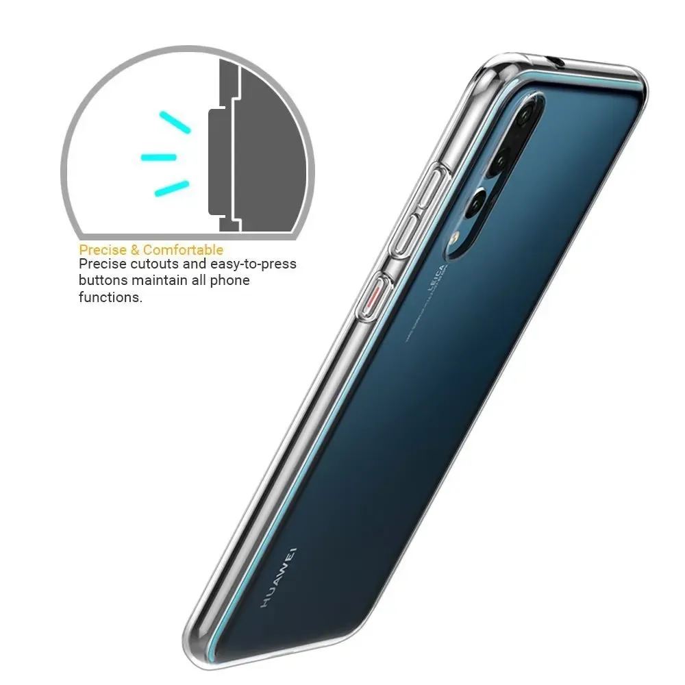 Ультра -тонкий прозрачный корпус для Huawei P30 P20 Lite P60 Pro P30 Lite Clear Tpu Case Cople Phone