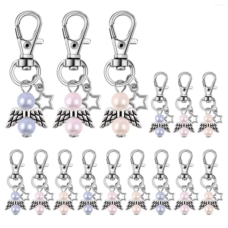 Dekorativa blommor 33 PCS -fest gynnar dop Souvenir Mini Vinkel med Star Pendant Keychain