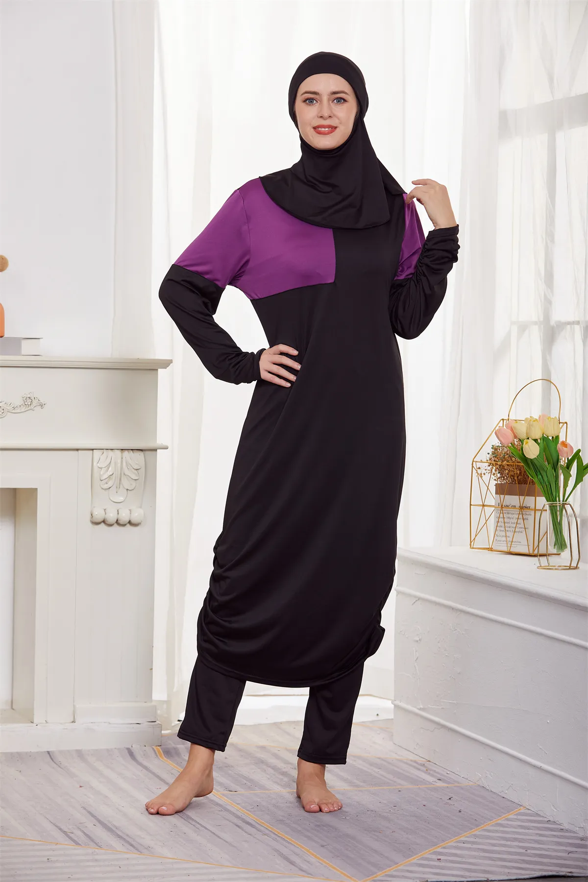 Traje De Baño Musulmán Burkini Para Mujer, Bañador... - Grandado