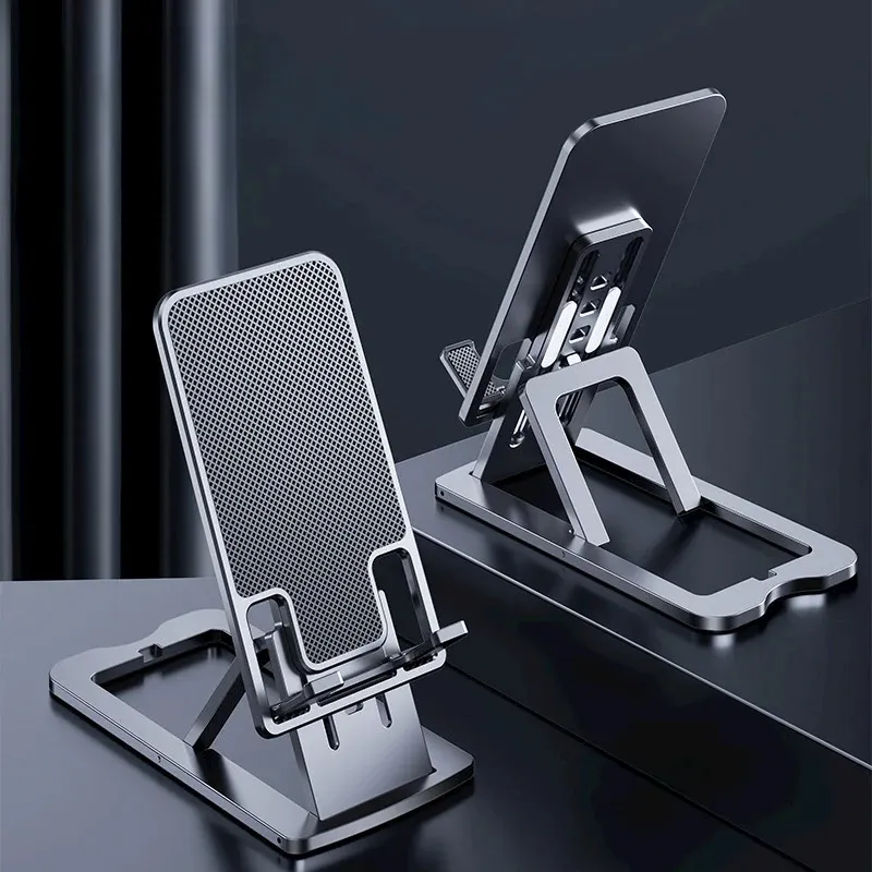 Aluminum Alloy Desktop Mobile Phone Stand Foldable for iPad Tablet Support Cell Phone Desk Bracket Lazy Holder for xiaomi huawei