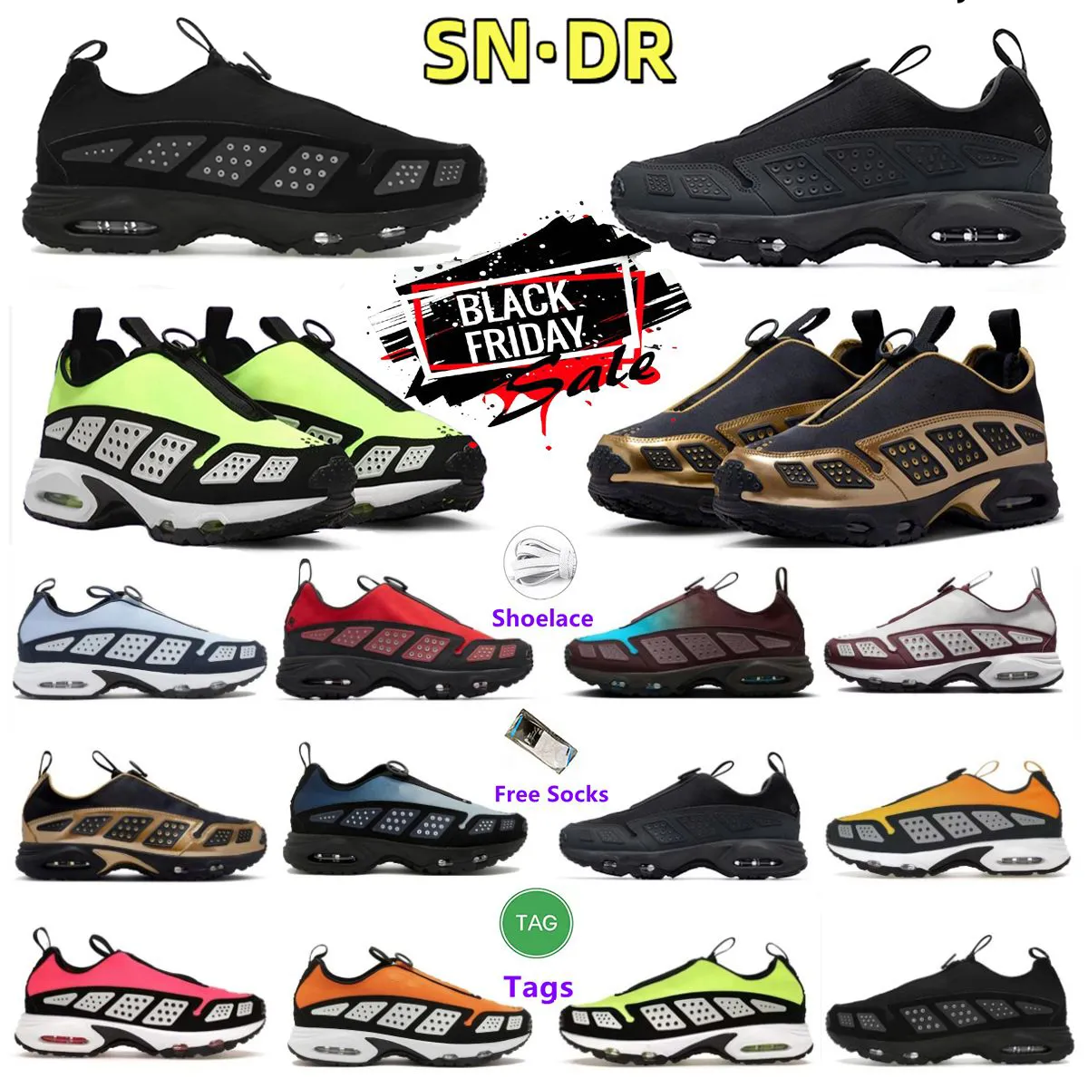 SNDR Designer Running Shoes: Stylish Comfort Triple Black, White, Gold  More! Men's Women's Sports Buy Now!