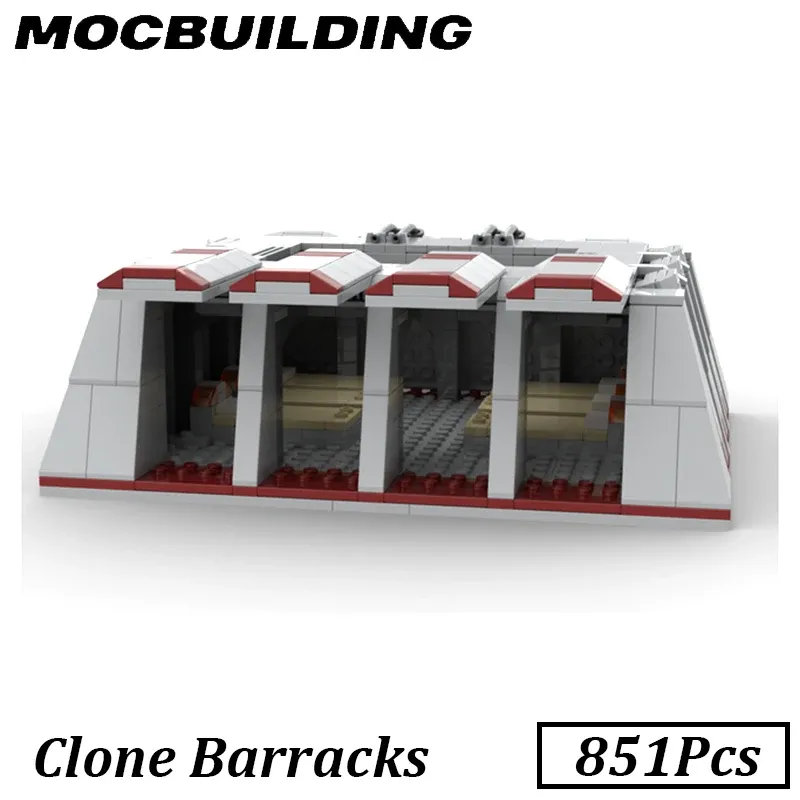 851pcs Space Battle Star Movie Scène de troupe Blocs Buildings Building Barracks Cadeaux Cadeaux Bricks Toys for Children