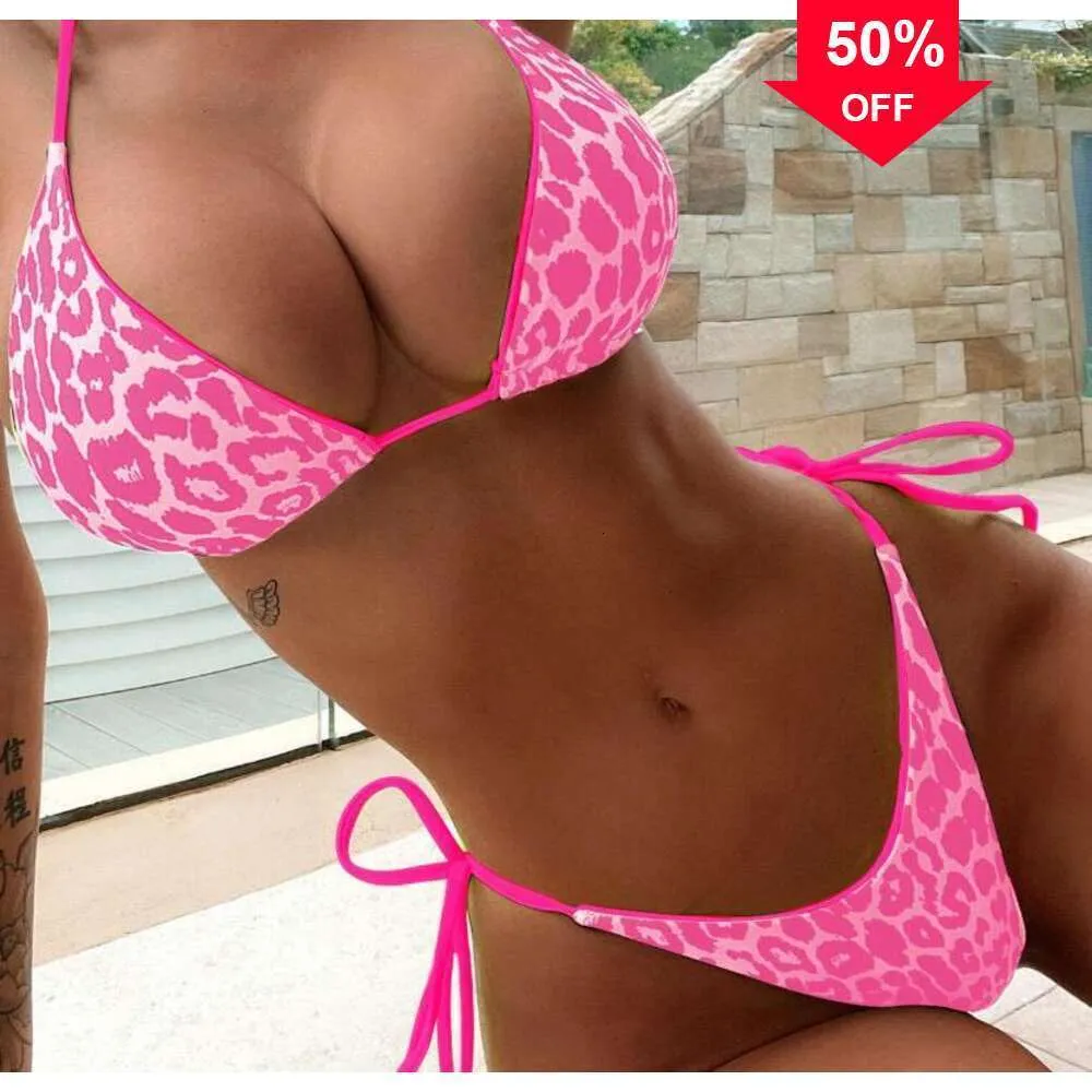 DEALS New Fashion Designer Wholesale Womens Swimwears Sexy Bikinis Swimsuits Swim wear new bikini Sets women leopard one piece Steel ring womens one piece swimsuit