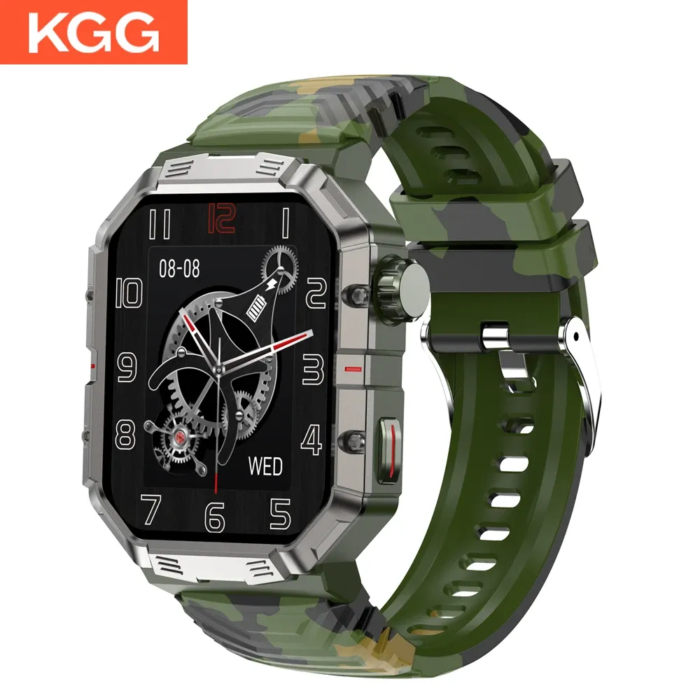 Montres GW55 Smart Watch Compass BT BT Call 2.02 pouces Grand écran 3ATM IP68 IPEMPHERPHER SADEAT SAXE MONITEUR SPORTS OUTDOOR Smartwatch Men