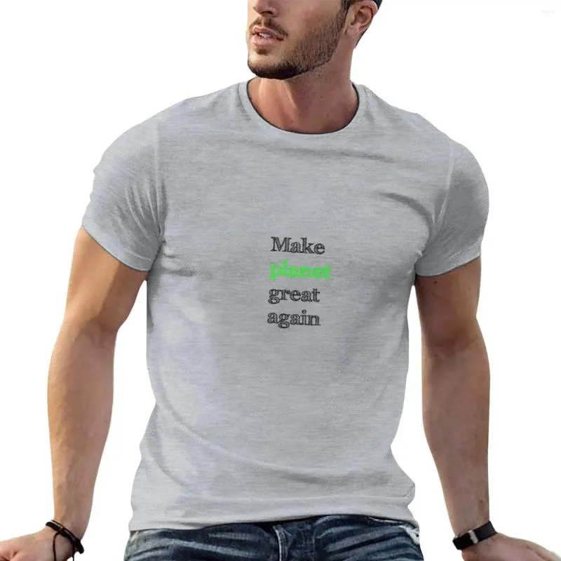 Les débardeurs masculins rendent la planète super t-shirt t-shirt homme court vêtements t-shirts personnalisés hommes