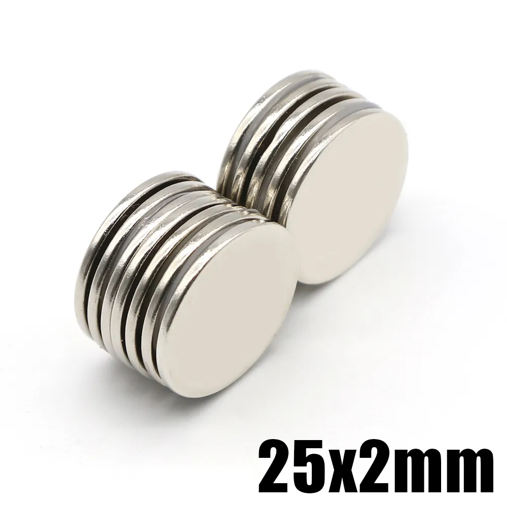 25 Pack Rare Earth Neodymium Magnets - 3mm X 3mm Round Disc N35 Strength