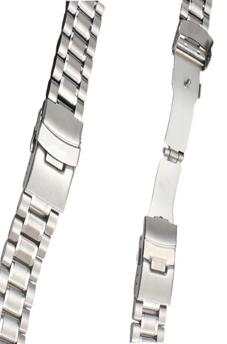Bracciale di orologi in acciaio inossidabile inossidabile Bracciale 18mm 20mm 22 mm Accessori con cinturino per orologi in metallo solido 7133477
