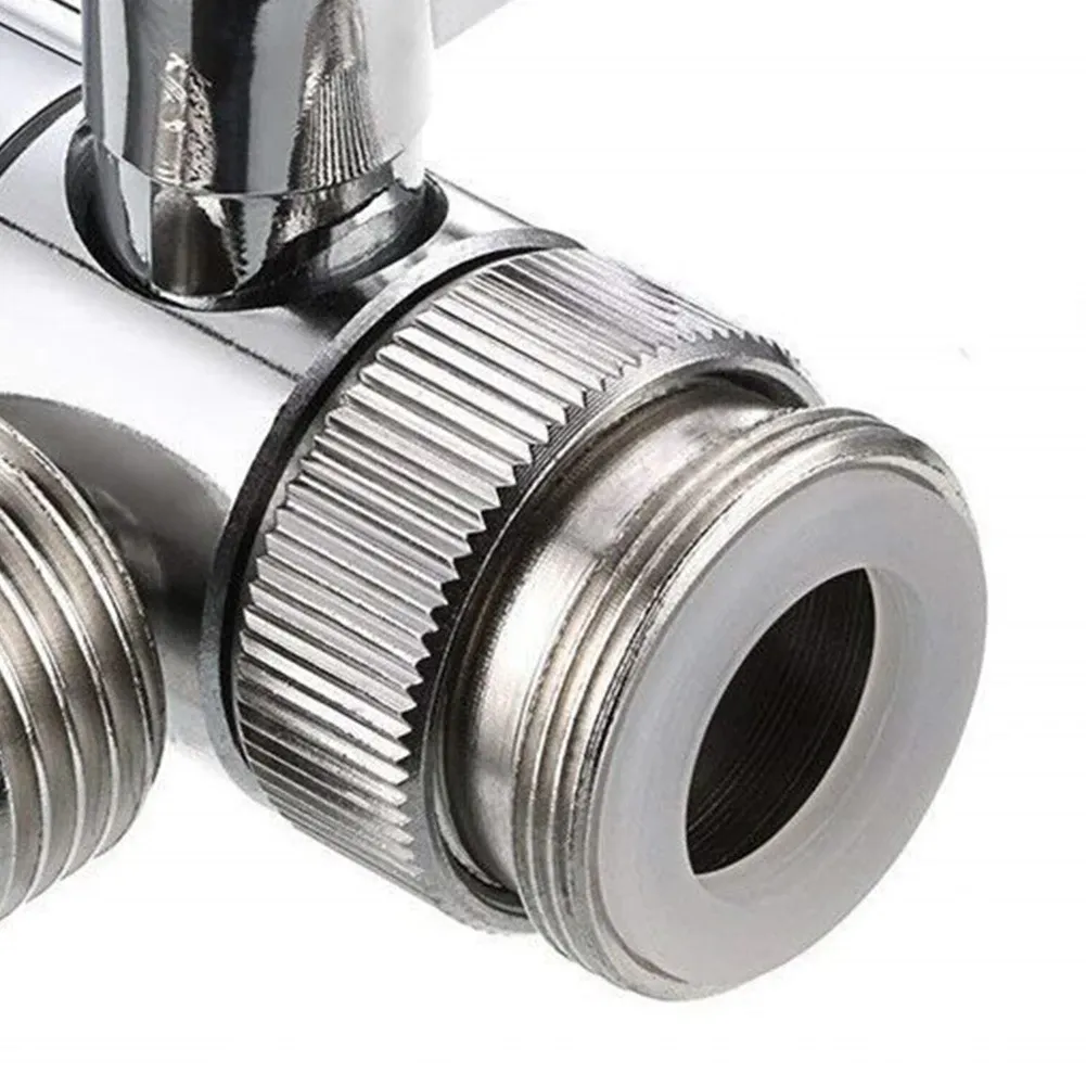 3 Way Switch Faucet Adapter Leak-Proof Faucet Diverter Valve Easy-to-Install Faucet Connector Splitter for Shower/Sink/Washbasin