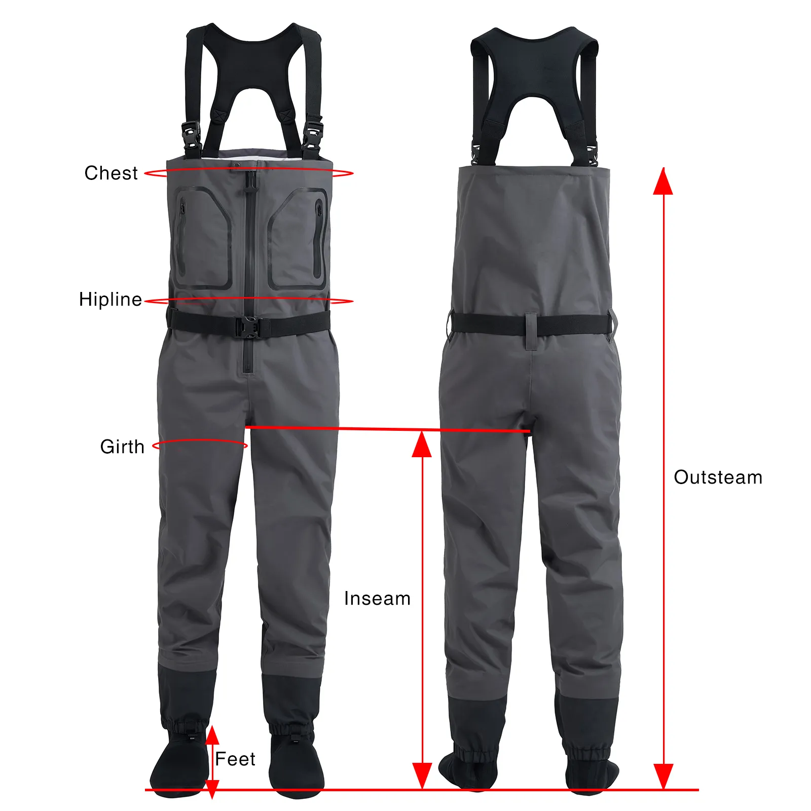 Premium Quality Fishing Waders for Men - Waterproof Breathable One ...