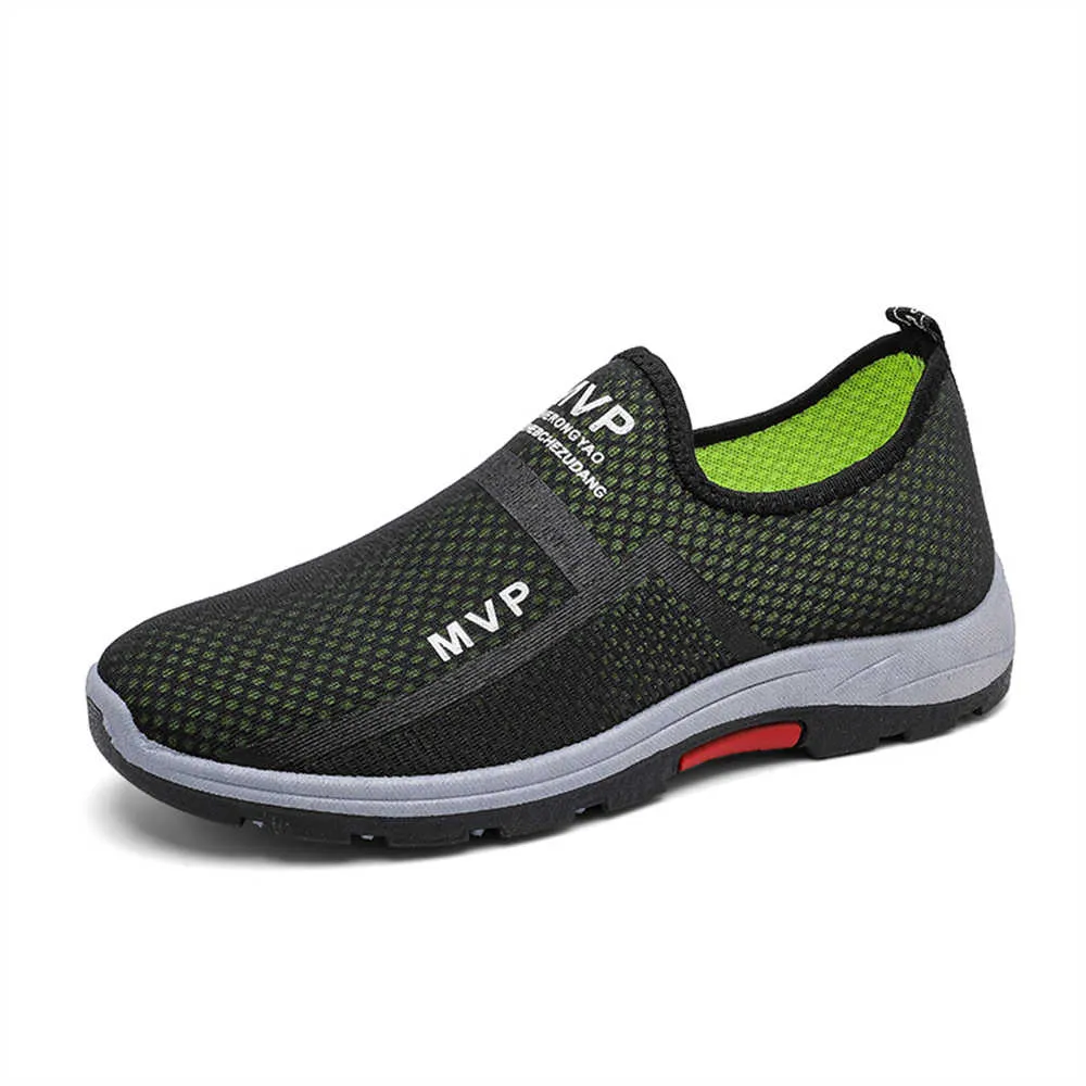 Men's Knitted Mesh Sneakers, Breathable Casual Lace-Up Athletic Walking  Shoes