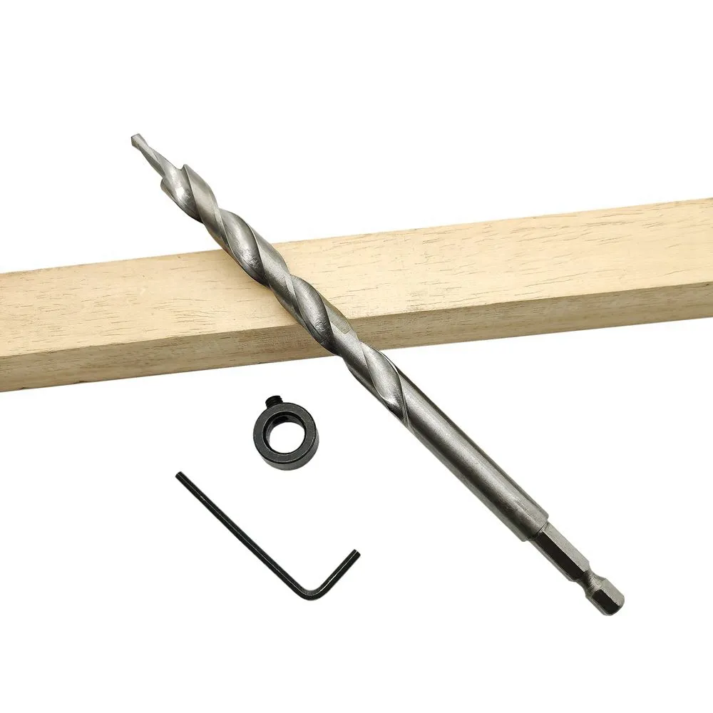 9/9,5mm HSS Twist Step Drill Bit para Pocket Hole Kit Kit Ferrilha de orifício de madeira para ferramentas elétricas de carpintaria