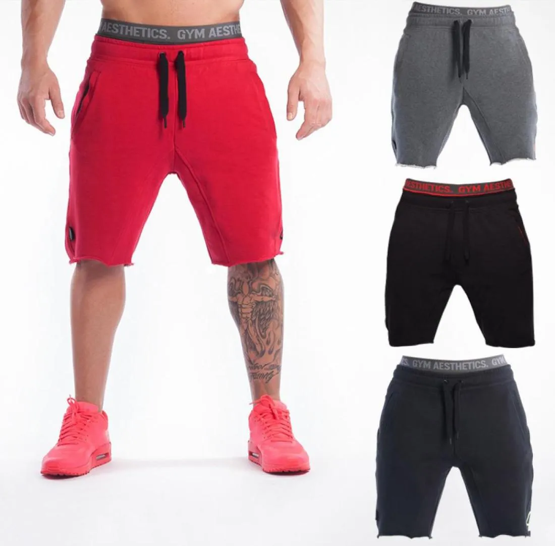 Männer Sportshorts Muscle Brothers Gymnasten Outdoor -Baumwoll -Lauffitness -Shorts atmungsbezogene lässige Lauf Shorts Homens Jogger Sweatpa8193949