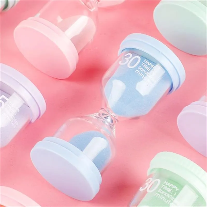 1pcs Sanduhr 1/3/5/10/15/30 Minuten Sandglas Sand Uhr Sandglas Sandkinder Kinder Geschenk Sand Timer Stunde Glas Home Dez