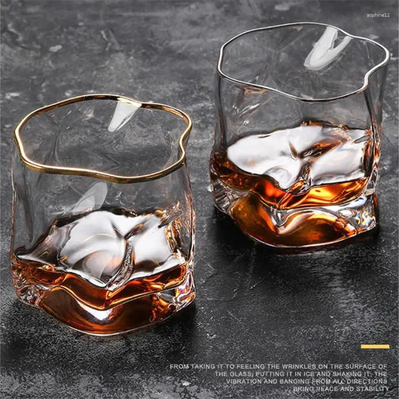 Bicchieri da vino cocktail vetro whisky corto bar giapponese europeo bar creativo personaggio whisky birra bere tazza di brandy