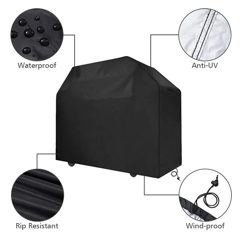 5 Size BBQ Grill Barbeque Cover Anti-Dust Waterdichte Weber Heavy Duty Charbroil BBQ Cover Outdoor Rain Protective Barbecue Cover