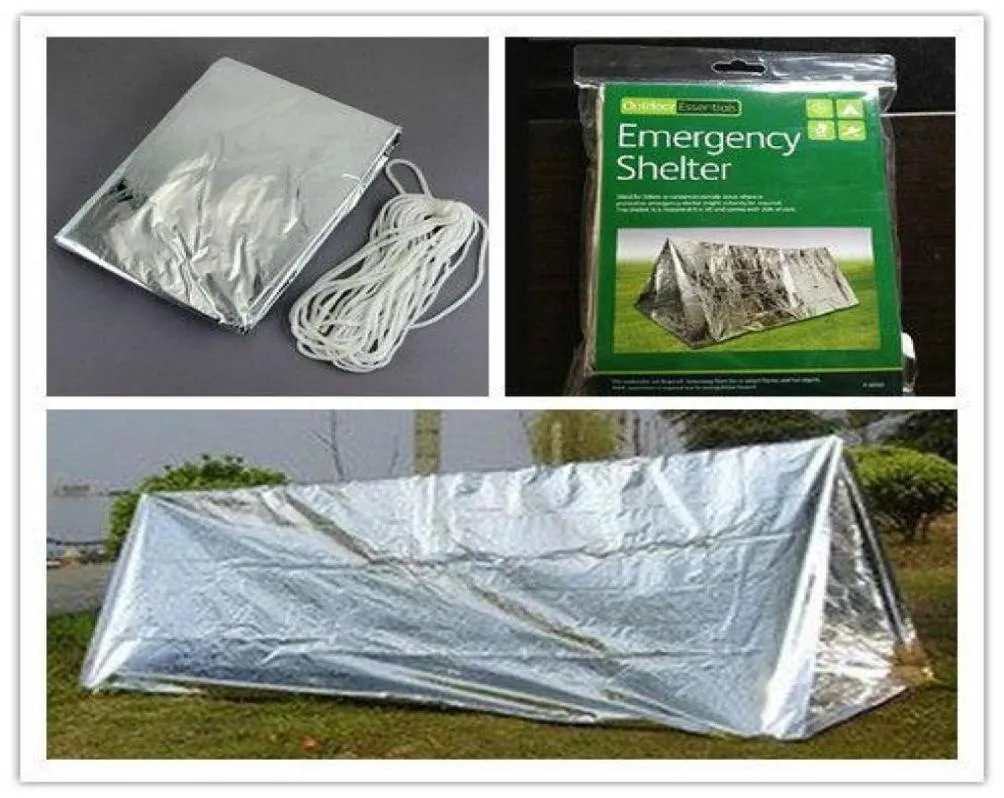 Whole5 x Notfall -Rettung Thermalheim Zelt Outdoor Camping Notfalldecke Sonnenschutzzelt 5pcs1327472