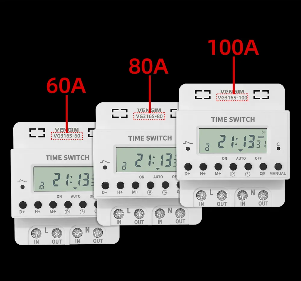 DHgate.com:Weekly Programmable Digital Timer Switch Relay, 220V 60A ...