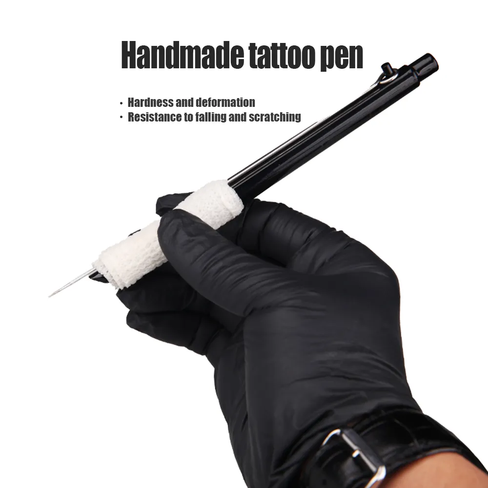 3D Tattoo Hand Poke Stick Pen Traditionell manuell tatueringsmaskin Pen för rund tatueringsnålhållare Stick Grip Makeup Supplies