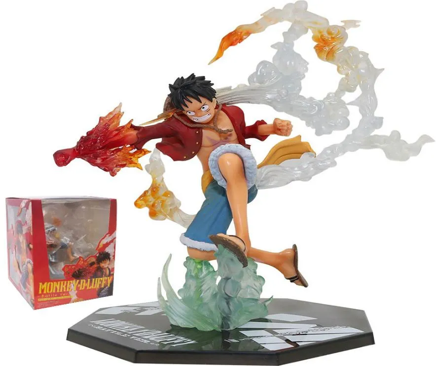 Anime One Piece Figure Fire Fist Luffy Ace Figurine Roronoa Zoro Action Figures Diable Jamb Jamba Sanji PVC Collection Model Toys 210413094934